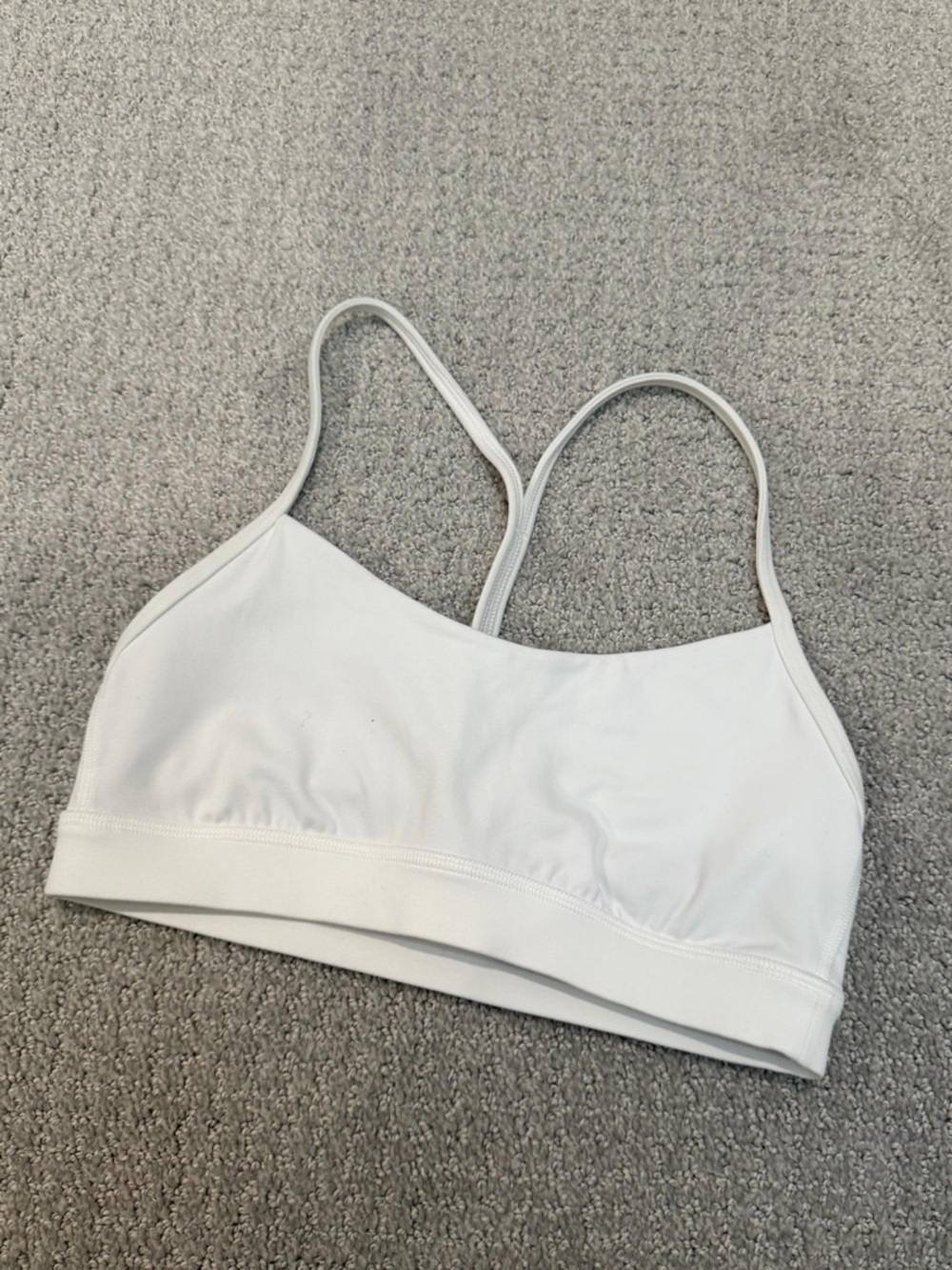 NWOT Lululemon Flow Y Bra White Size 6